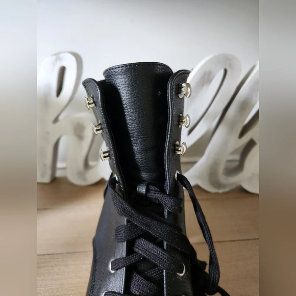 No Boundaries Black Studded Chunky Platform Womens Boots Size 10 - Picture 9 of 11